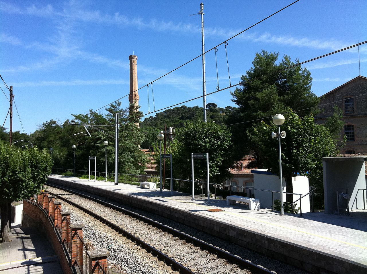 The least used station of Rodalies in Barcelona: Borgonyà